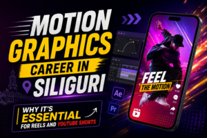 Motion Graphics Course Siliguri student working in After Effects